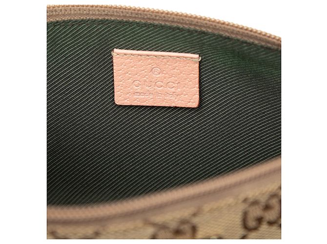 Gucci Beige GG Canvas Web Boat - vista 5
