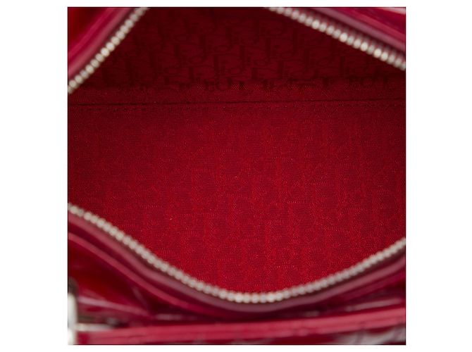 Dior Red Medium Patent Cannage Lady Dior - Ansicht 4