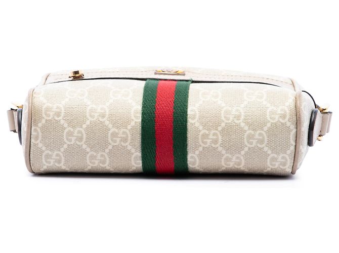 Gucci Mini Borsa a Tracolla Ophidia Web GG Supreme Beige - vista 3