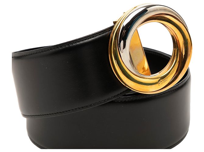 Cintura Trinity Cartier in pelle nera - vista 4