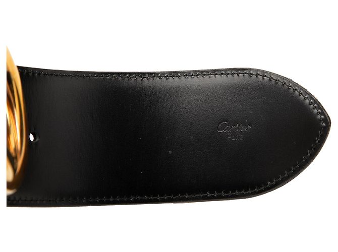 Cintura Trinity Cartier in pelle nera - vista 5