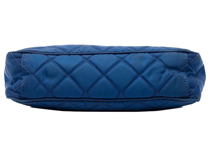 Bolsa Satchel Prada Blue Impuntu Tessuto - vista 3