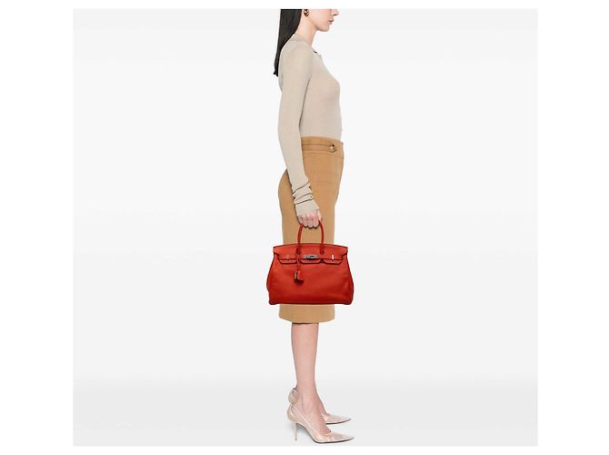 Hermès Orange Togo Birkin Retourne 35 - vue 6