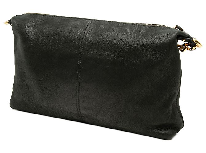 Fendi Borsa a Tracolla Forever Vitello Savana in Pelle di Vitello Metallizzata Nera - vista 2
