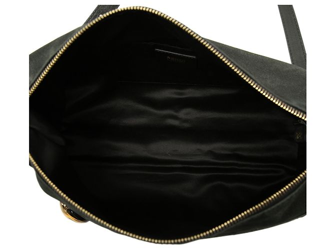 Fendi Borsa a Tracolla Forever Vitello Savana in Pelle di Vitello Metallizzata Nera - vista 4