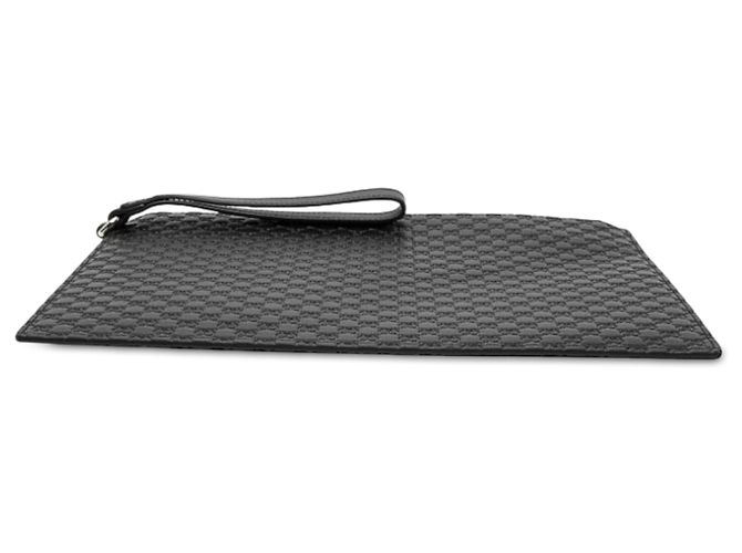 Clutch Gucci Black Microguccissima - vista 3