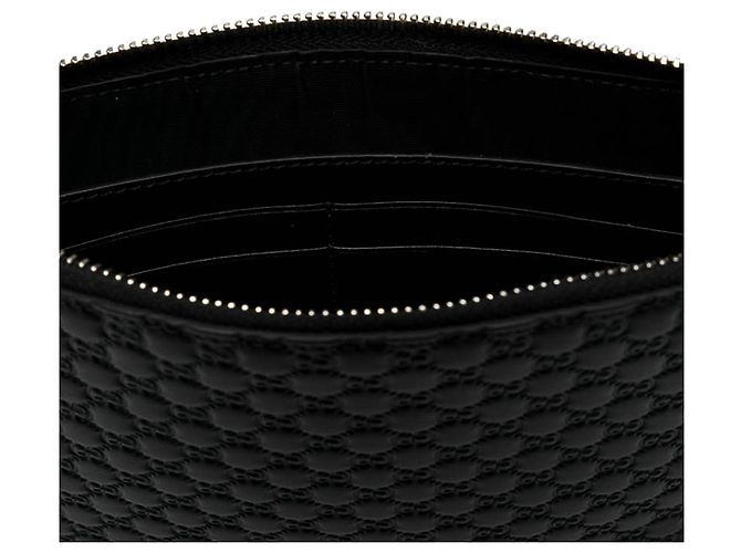 Clutch Gucci Black Microguccissima - vista 5