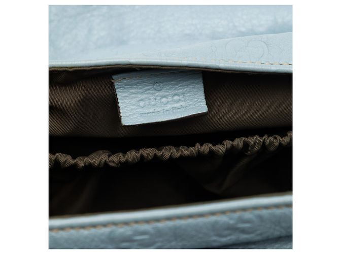 Gucci Blue Guccissima Web Wickeltasche mit Klappe - Ansicht 5