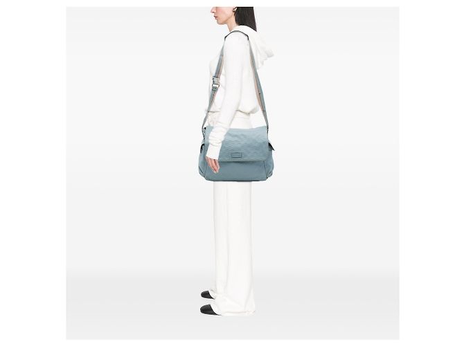 Gucci Blue Guccissima Web Wickeltasche mit Klappe - Ansicht 6
