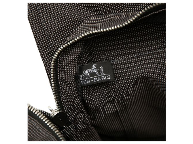 Hermès Gray Canvas Herline MM - vista 5