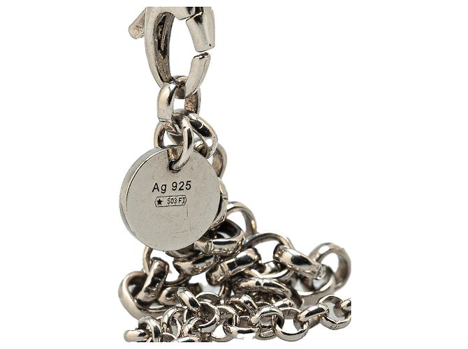 Collana Gucci in argento sterling con G intrecciate - vista 5