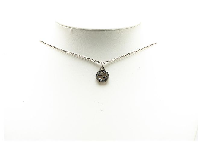 Collana Gucci in argento sterling con G intrecciate - vista 6