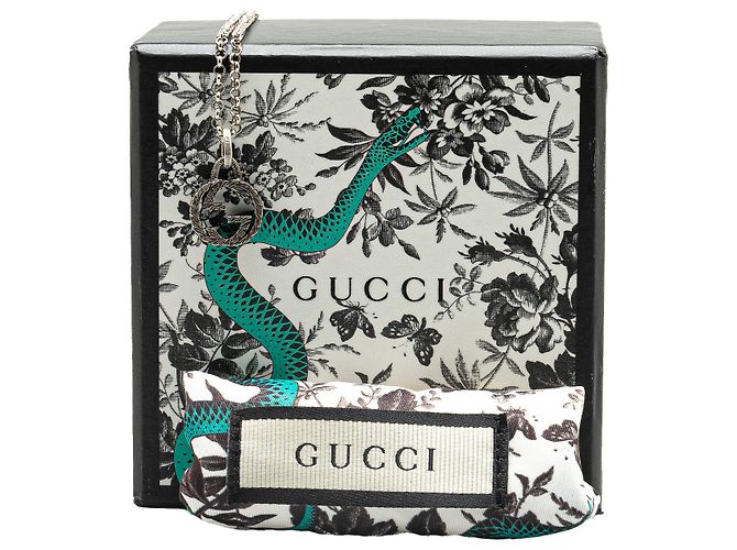 Collana Gucci in argento sterling con G intrecciate - vista 7