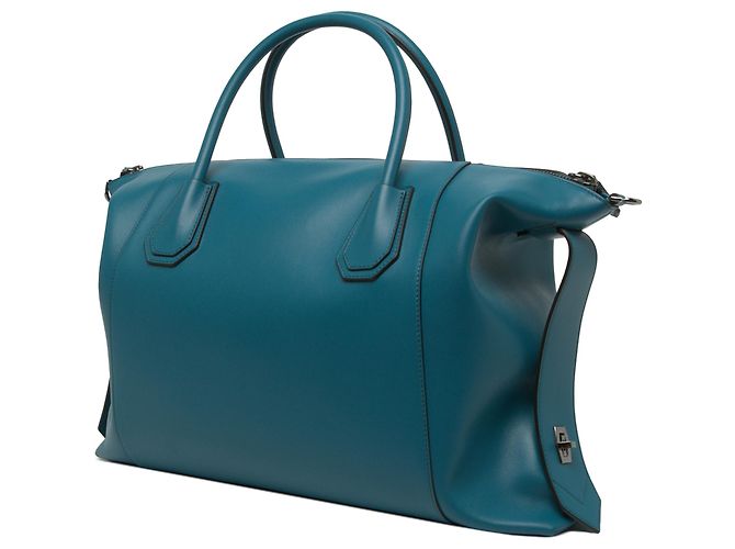 Borsa Antigona Soft Givenchy Blue Medium in pelle di vitello - vista 2