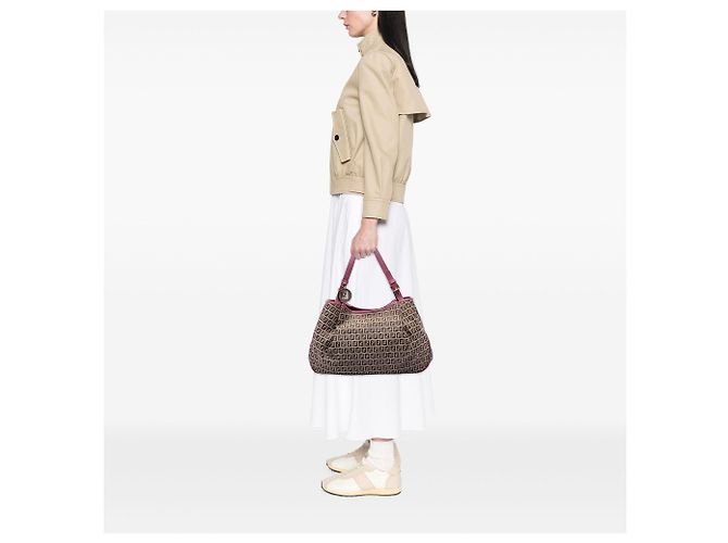 Fendi Beige Zucchino Canvas Tote - Ansicht 6