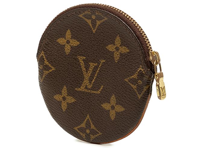 Louis Vuitton Brown Monogram Rundes Münzbeutel - Ansicht 2