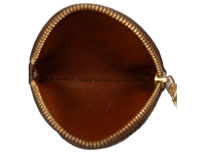 Louis Vuitton Brown Monogram Rundes Münzbeutel - Ansicht 4