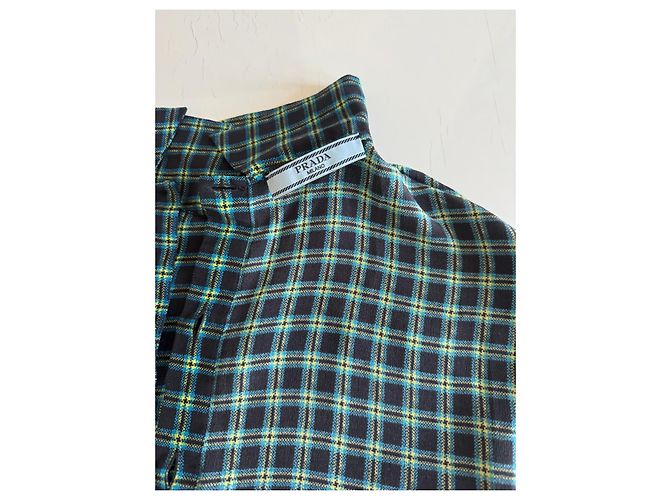 Prada Camicia senza maniche a quadri - vista 3