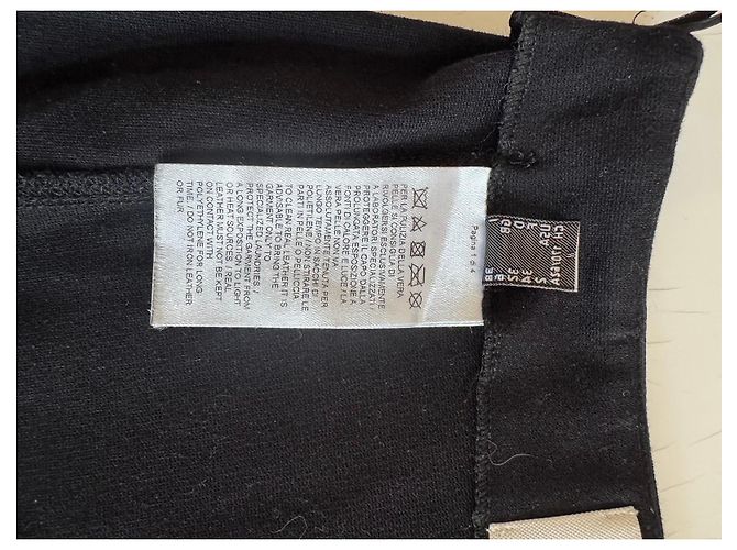 Minigonna Pinko in pelle nera e viscosa - vista 5