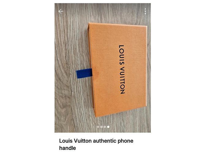 Louis Vuitton Monogram Cinturino Telefono Pelle Nera - vista 4
