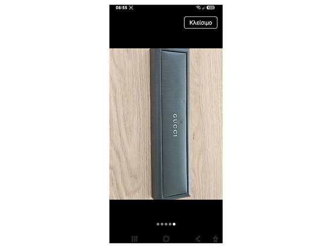Reloj Rectangular Gucci para Mujer de Acero y Cuero Negro - vista 3