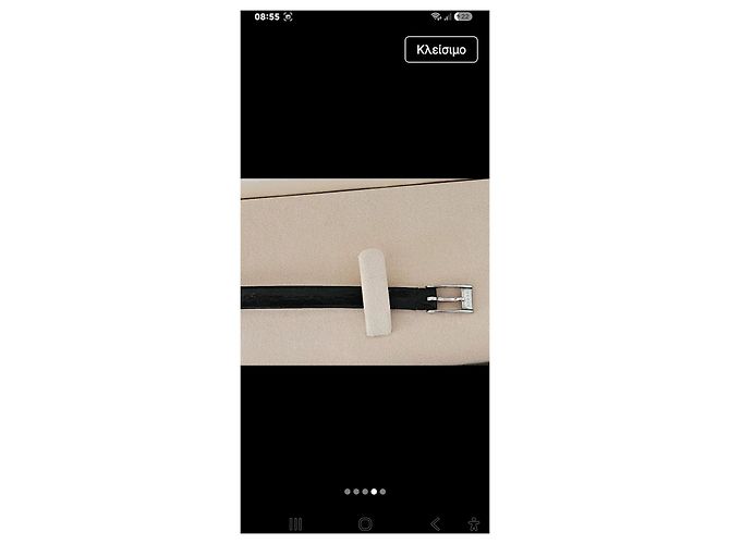 Reloj Rectangular Gucci para Mujer de Acero y Cuero Negro - vista 5