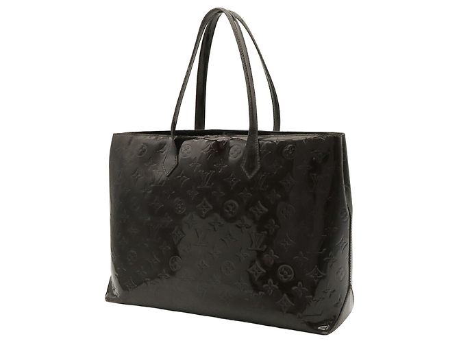 Borsa Tote Louis Vuitton Monogram Vernis Wilshire MM - vista 3