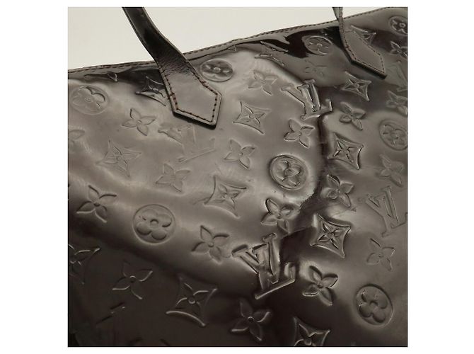 Borsa Tote Louis Vuitton Monogram Vernis Wilshire MM - vista 5