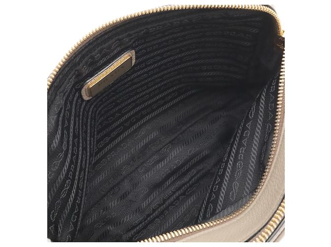 Borsa a spalla e pochette Prada Vitello Daino - vista 8