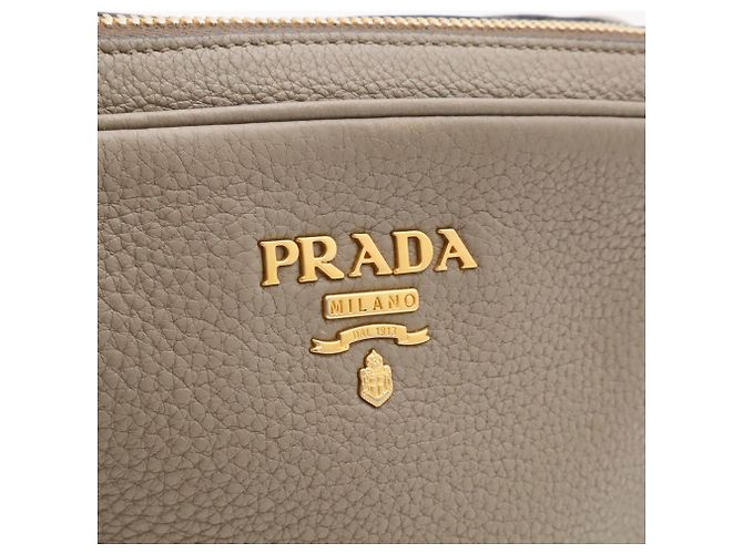 Borsa a spalla e pochette Prada Vitello Daino - vista 9