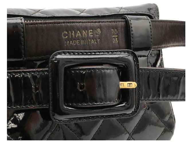 Marsupio Chanel in pelle nera - vista 5