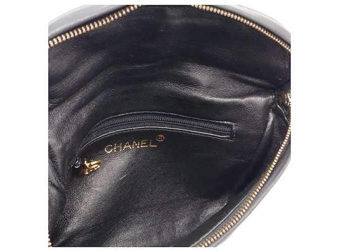 Marsupio Chanel in pelle nera - vista 8