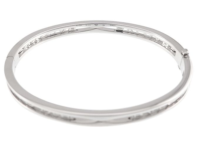 Bulgari Bracciale con charm Bvlgari B-ZERO1 in oro bianco 18K - vista 3
