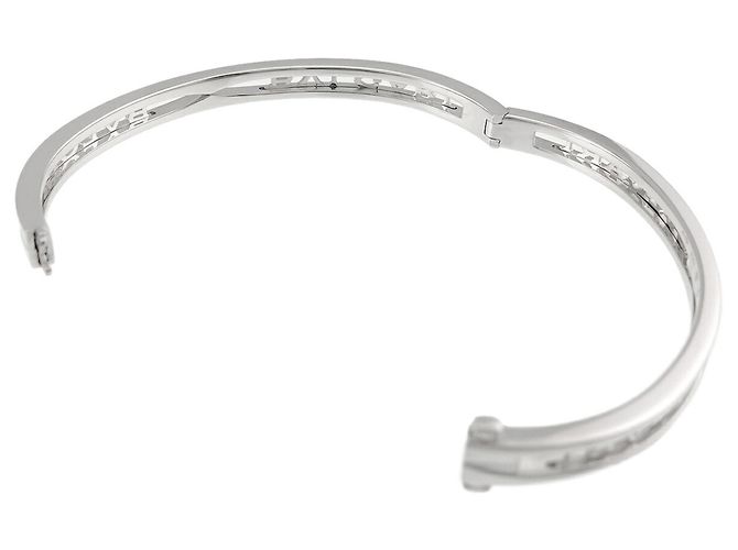 Bulgari Bracciale con charm Bvlgari B-ZERO1 in oro bianco 18K - vista 5