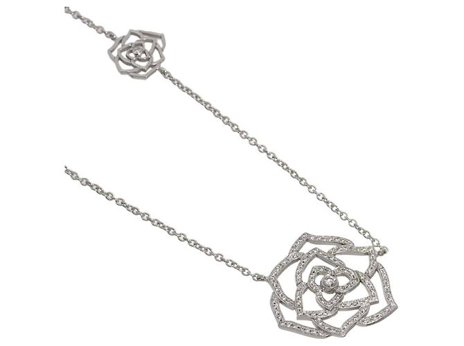 Collana Piaget Rose in diamanti e oro bianco - vista 3