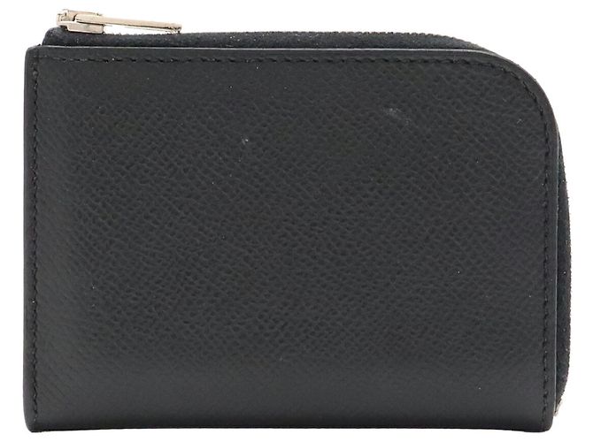 Hermès Monedero Hermes de piel Epsom negra - vista 2