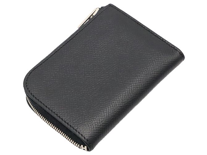 Hermès Monedero Hermes de piel Epsom negra - vista 3