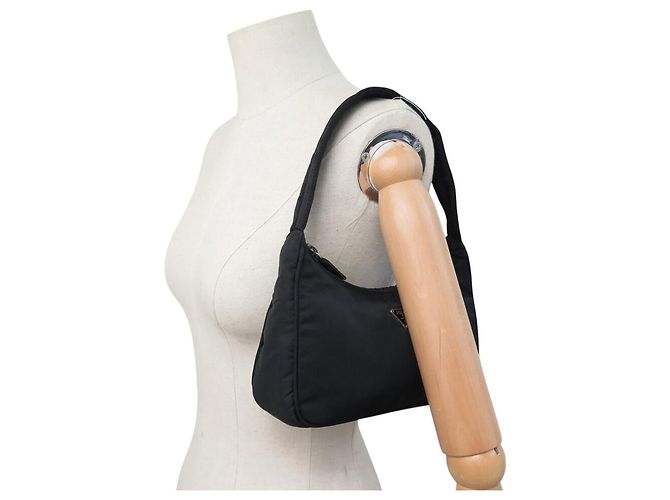 BORSA A MANO PRADA RE-EDITION 2000 1NE515RDH0 TELESCOPIO NYLON NERO MINI HOBO BAG - vista 5