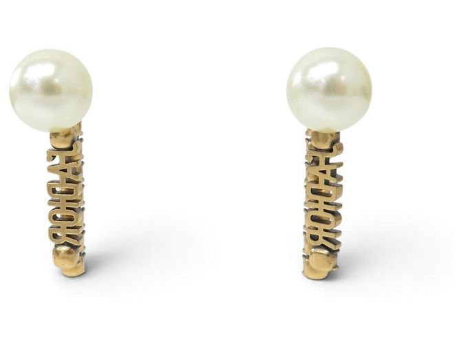 NUOVI ORECCHINI DIOR TRIBALES PENDENTI J'ADIOR PERLE STRASS ORO - vista 4