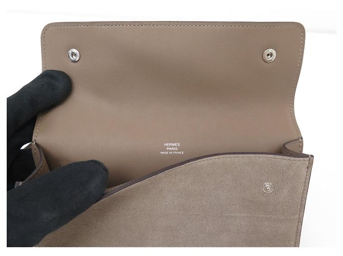 Hermès NUOVO HERMES NAPTOGO WALLET BAG H084976CKAD GRIZZLY EPSOM - vista 7