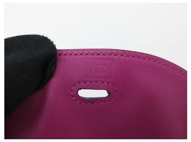 Hermès NUOVO BORSA HERMES LINDY 26 PM PELLE SWIFT BLEU ANCRE DARK BLUE - vista 12