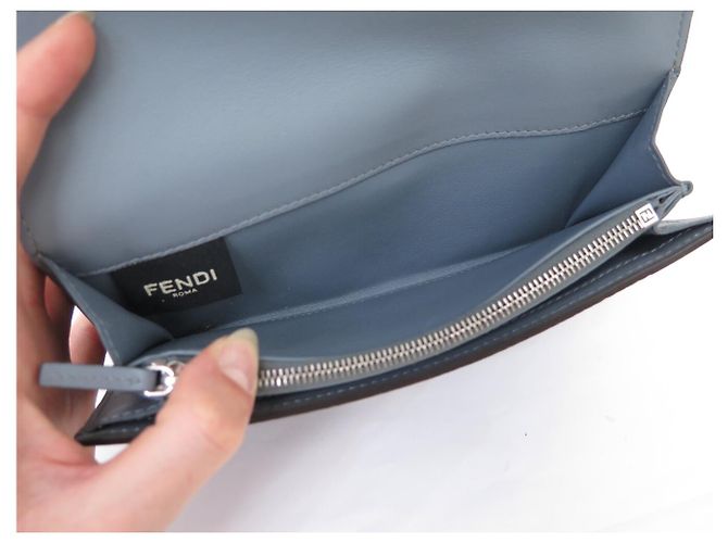 FENDI PEEKABOO 8M0437 CONTINENTAL LEDER GELDBÖRSE MÜNZBEUTEL - Ansicht 7