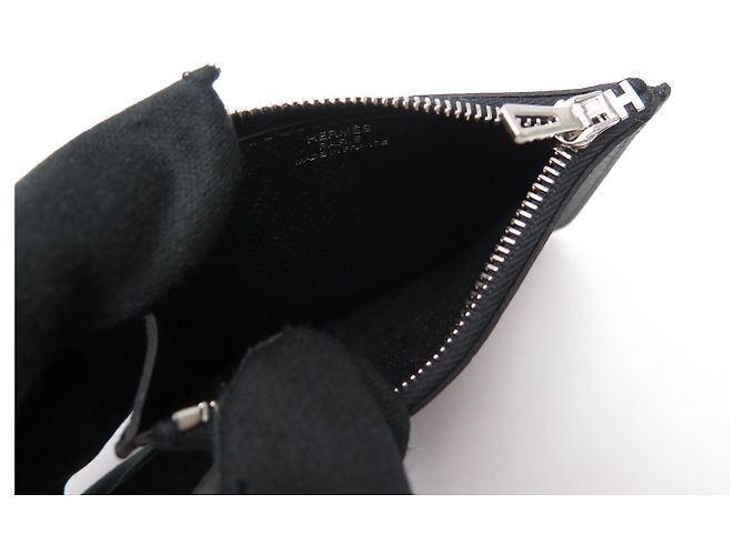 Hermès NEU HERMES SLIM CONSTANCE GELDBÖRSE EPSOM LEDER H082060CK SCHWARZ - Ansicht 10