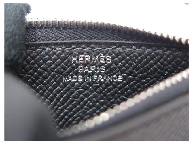 Hermès NEU HERMES SLIM CONSTANCE GELDBÖRSE EPSOM LEDER H082060CK SCHWARZ - Ansicht 11