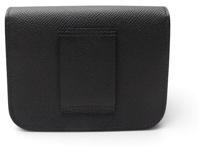 Hermès NEU HERMES SLIM CONSTANCE GELDBÖRSE EPSOM LEDER H082060CK SCHWARZ - Ansicht 3