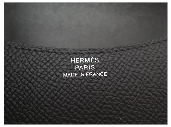 Hermès NEU HERMES SLIM CONSTANCE GELDBÖRSE EPSOM LEDER H082060CK SCHWARZ - Ansicht 7
