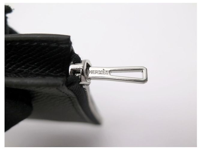 Hermès NEU HERMES SLIM CONSTANCE GELDBÖRSE EPSOM LEDER H082060CK SCHWARZ - Ansicht 9