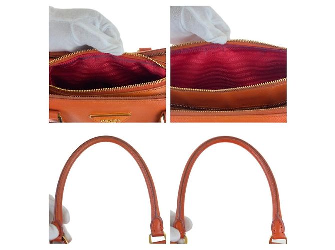 Saco Tote Prada em pele Saffiano - vista 8