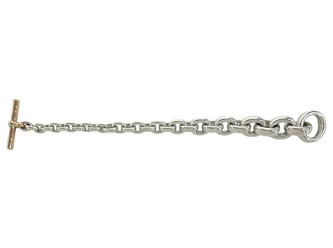 Hermès Bracciale Hermes Clic H Au750 Oro Rosa e Argento - vista 6