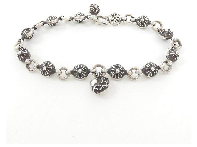 Chrome Hearts #1 CROSS/B W/HEART 925 Bracelet - vista 3